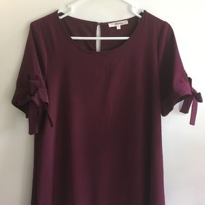 Mint Julep Boutique Dress Plum